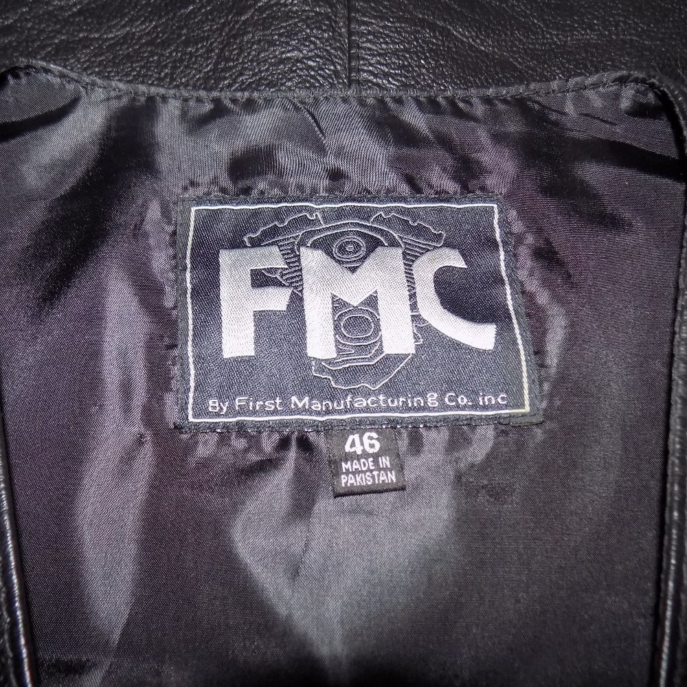 FMC Leather Motorcycle Vest - Picture 6 of 6